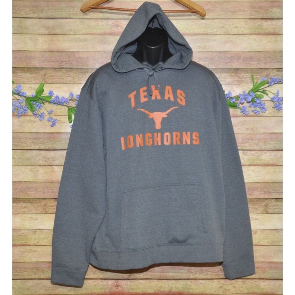 Texas Longhorns Hoodie Men 2XL Gray College Official Apparel Sweatshirt Football